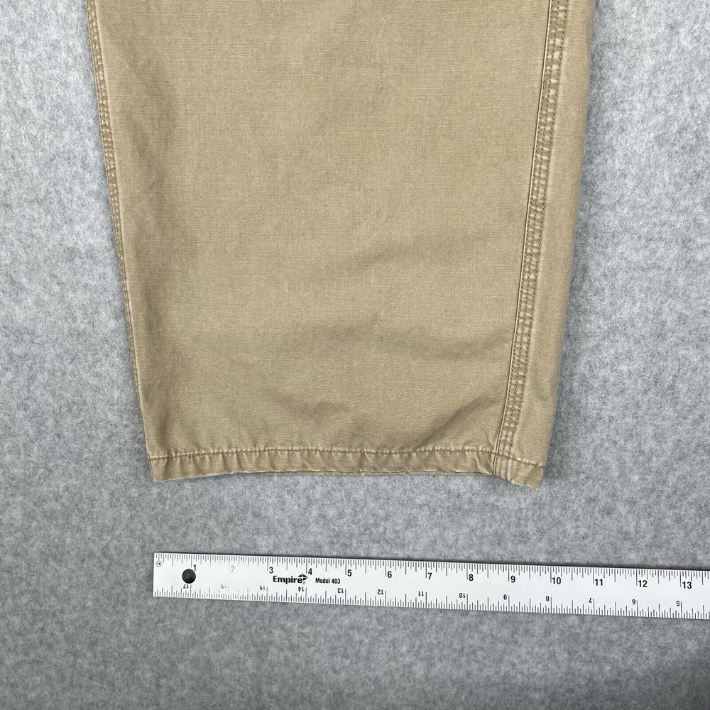 Vintage Polo Sport Ralph Lauren Pants Mens 36x34 Beige 90s Button Fly Workwear - Picture 12 of 16